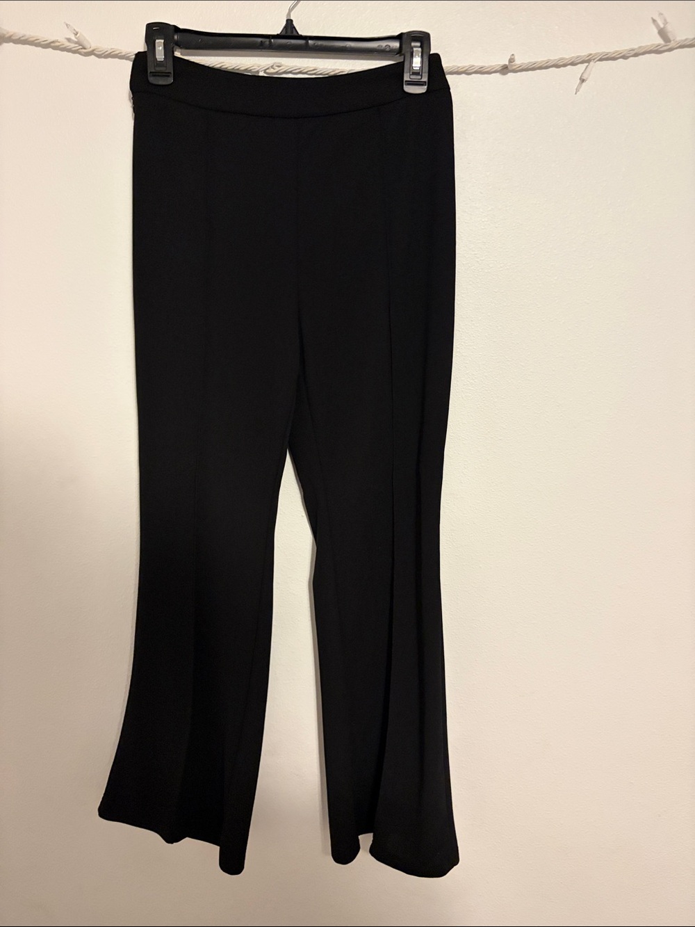 SHEIN Black Stretch Boot Cut Flare Pants